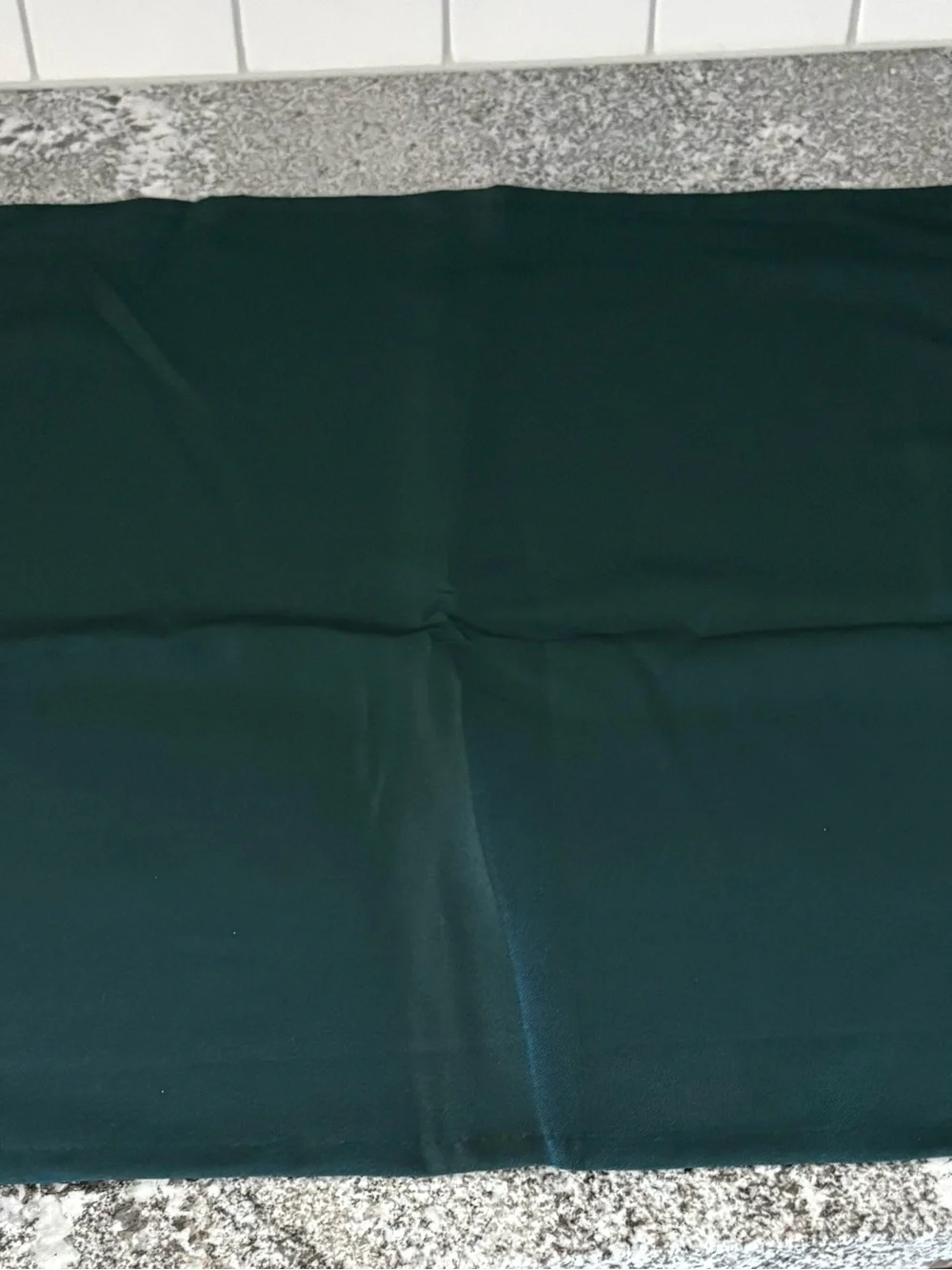 Dark green cloth napkins